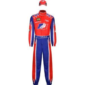 NASCAR Style Racing Costume Jumpsuit 3XL Ricky Bobby Cosplay w Hat